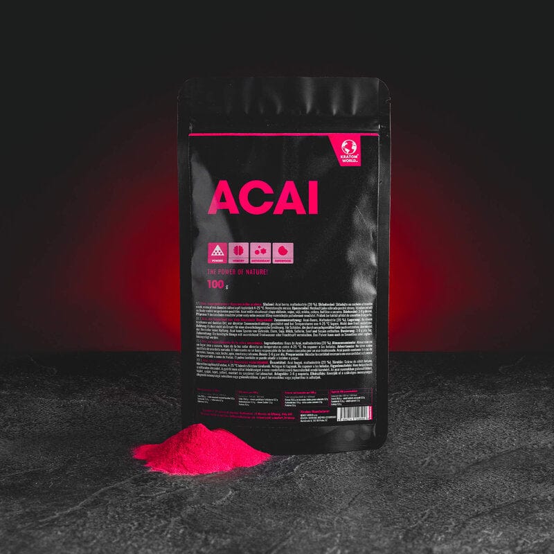 acai berry prášek bio kvalita 100g kratom world