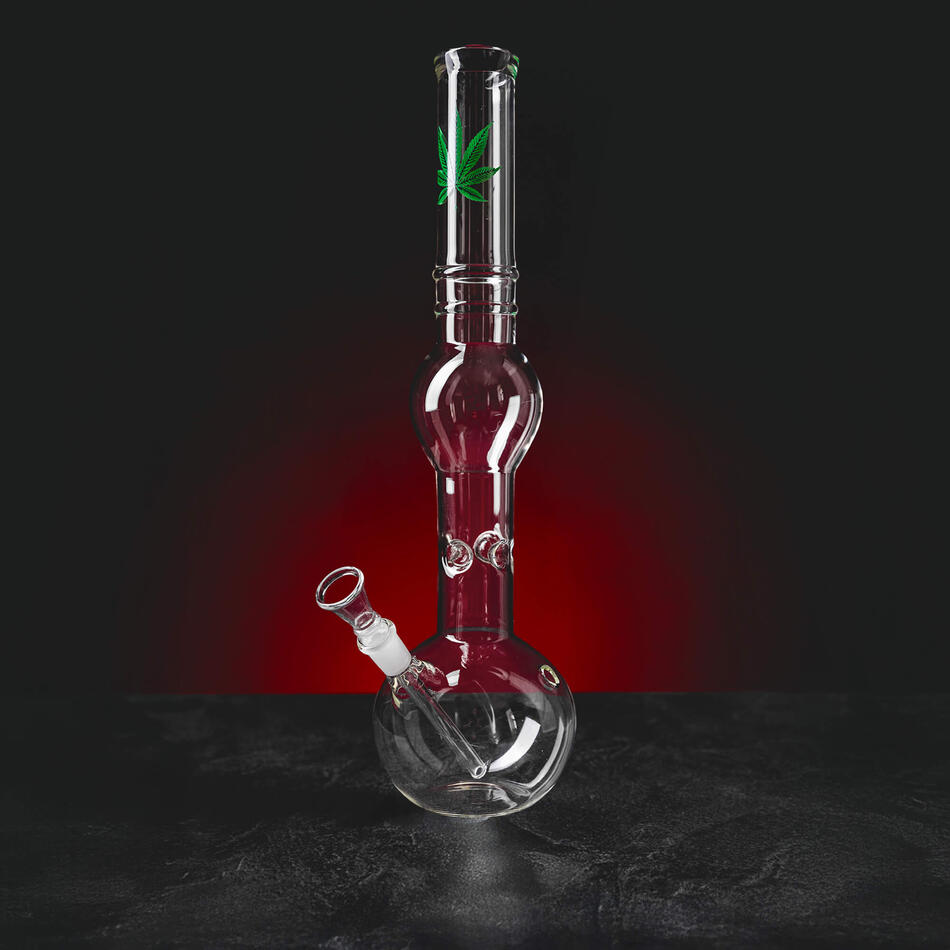 Kratom World Dreamliner 39 cm skleněný bong ganja marihuana cbd hhc kratom world