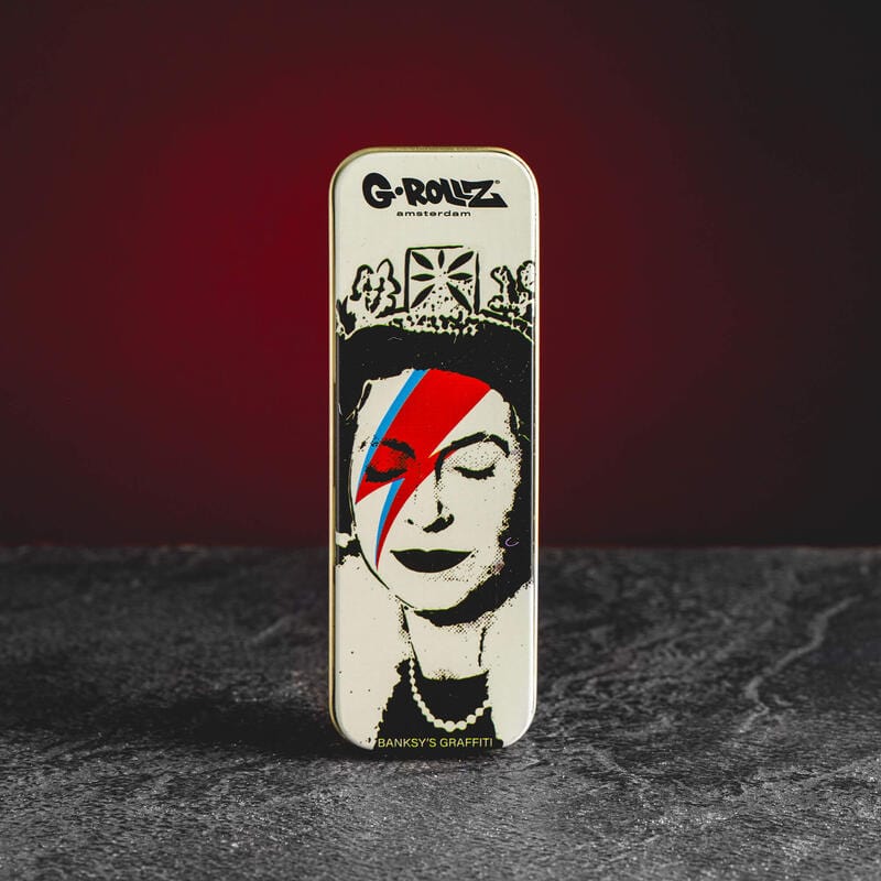 Doza na květy CBD Banksy design hhc cbd preroll joint květy holubice queen