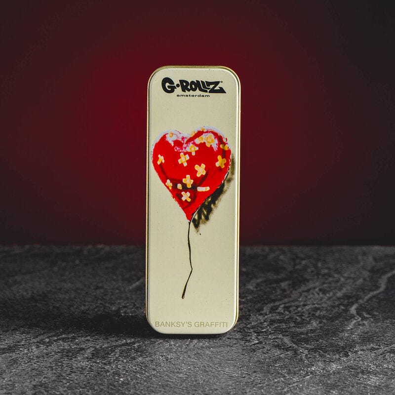 Doza na květy CBD Banksy design hhc cbd preroll joint květy holubice srdce