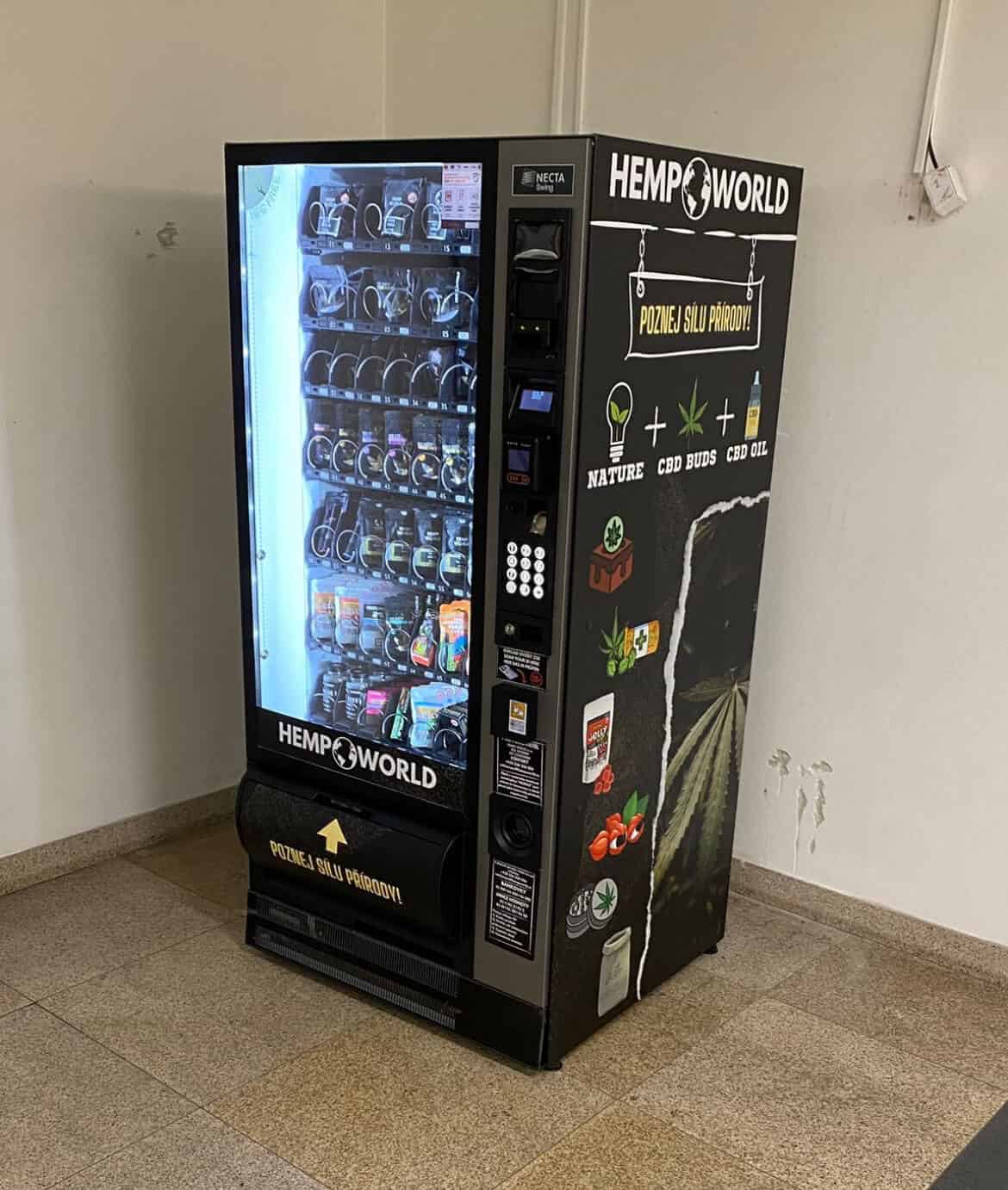 Kratom, HHC automat Praha Galerie Harfa