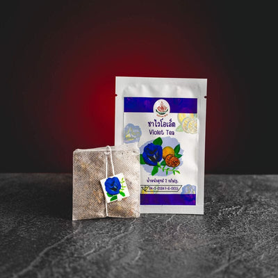 kratom world blue tea butterfly pea tea čaj thajsko s citronem lemon tea