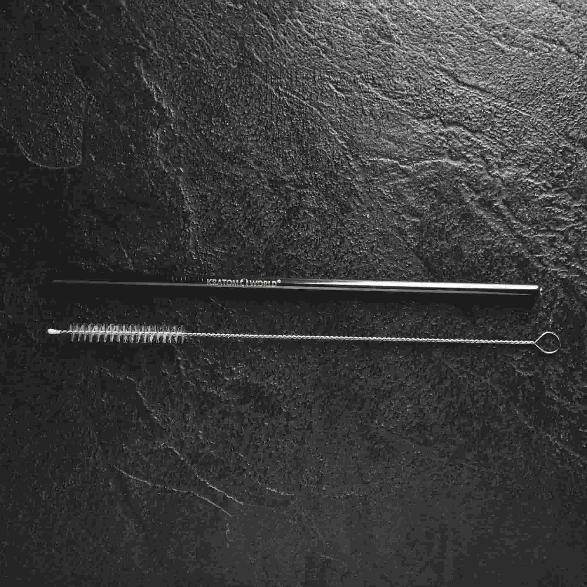 Kratom World prodej brčko kovové s kartáčkem na čištění kratom matcha maca peruánská