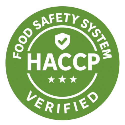 Certifikační logo HACCP symbolizuje, že Kratom World dodržuje přísné standardy hygieny a bezpečnosti potravin.