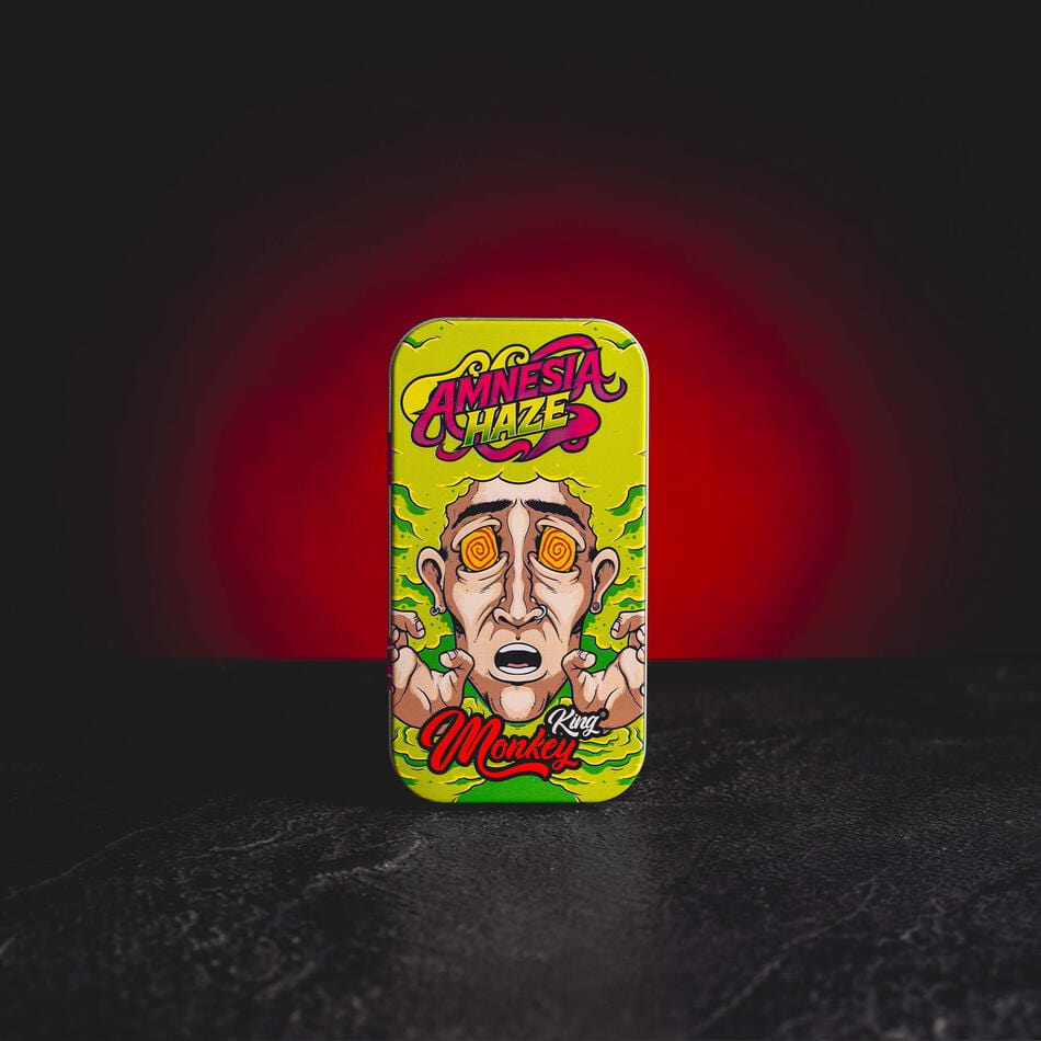 kratom world monkey king box plechový box plechová krabička kov kovová kratomworld prodej amnesia haze