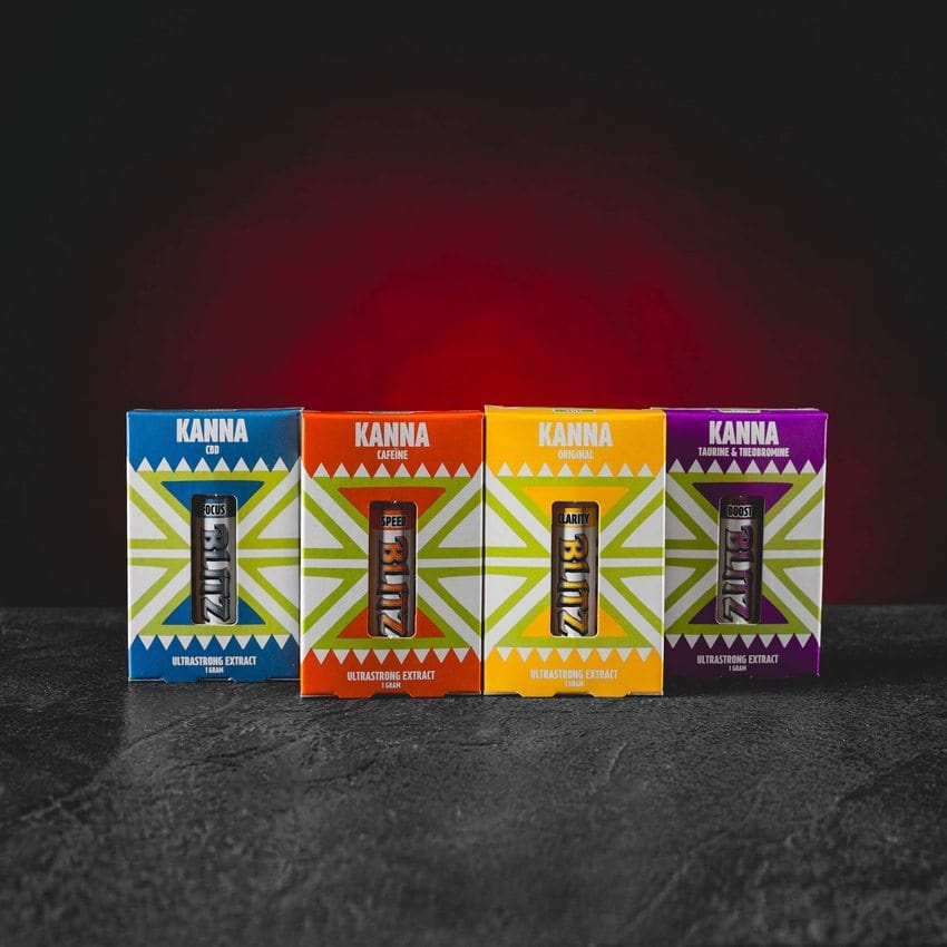 Kanna Blitz Extrakt 1g – čtyři varianty Focus, Speed, Boost a Clarity. Prémiový kanna extrakt z Nizozemska pro podporu nálady, energie, soustředění a duševní svěžesti. Sběratelský produkt s unikátními kombinacemi účinných látek.
