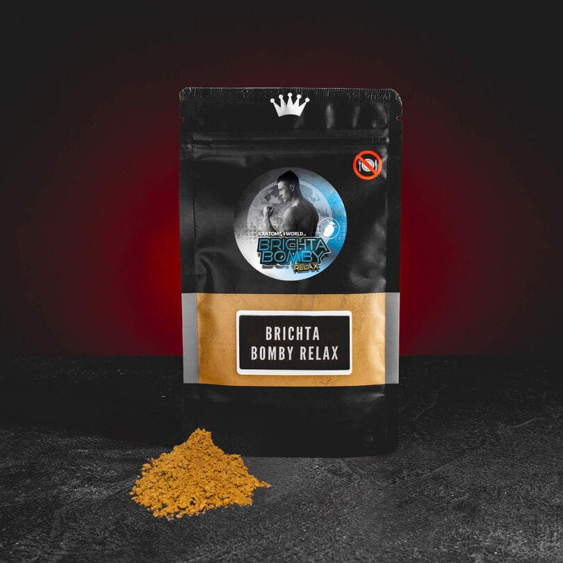 Brichta Bomby Mix Červený kratom + Mango a ŽenšenSpecial MMA Fighter Kratom World Praha Prodej Kratom MMA Karlos Terminator Vemola
