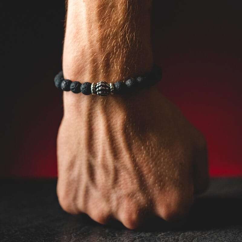 Kratom World Náramek Bali Lávové Kameny Lístek Kratomu a Semínko Kratomu Kratom Prodej Praha Dámský a Pánský Náramek Pro Páry Náramek Na Ruce Zelený Kratom Červený Kratom