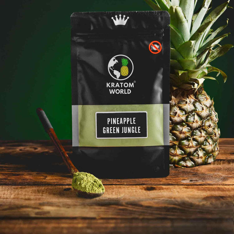 Kratom World Pineapple Green Wild Ochucený Ovocný Kratom Ananas Zelený